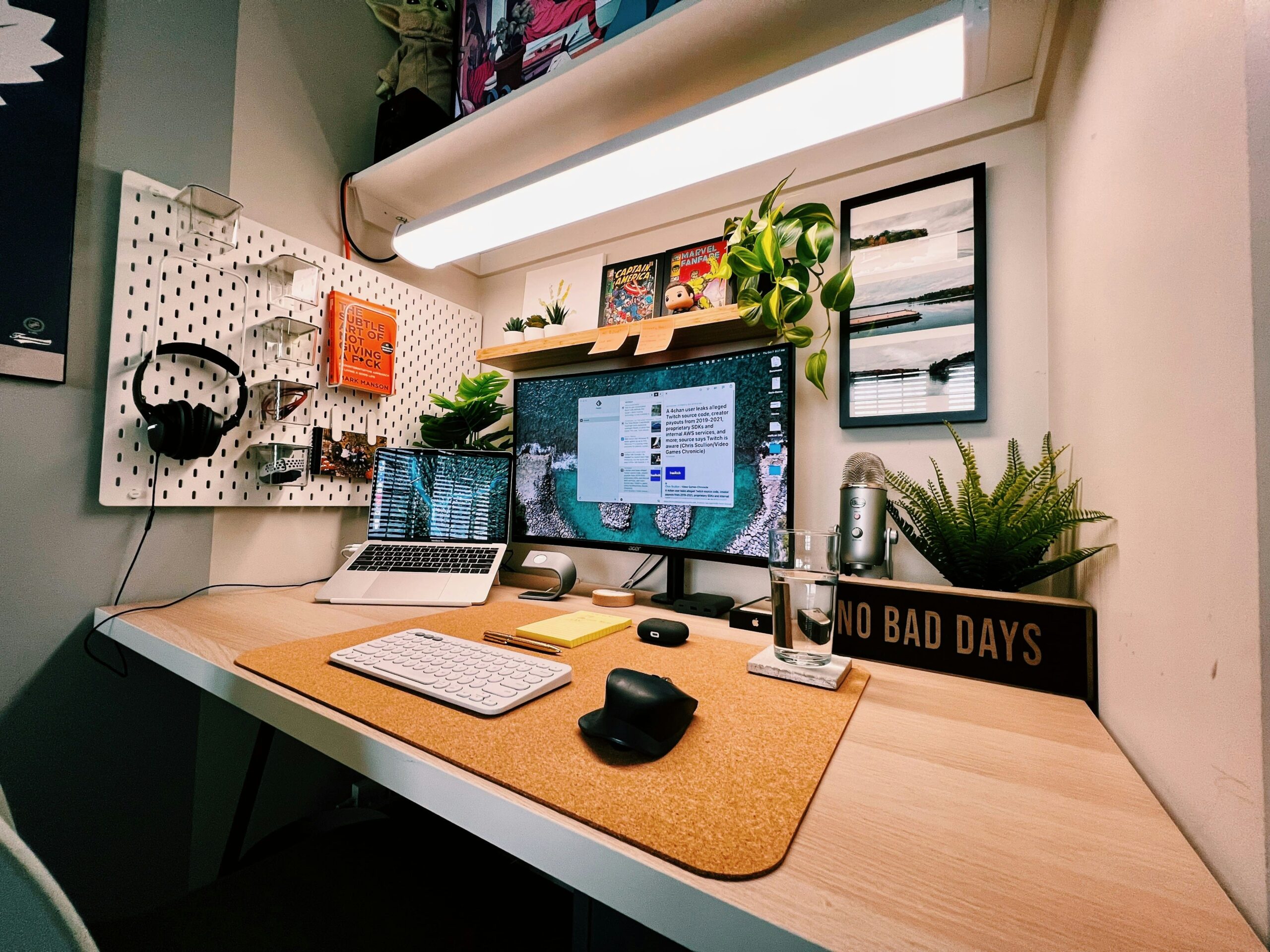 Aménagement d'un espace bureau télétravail